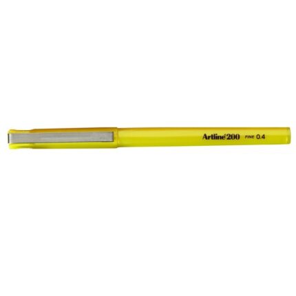 ARTLINE 200 FINELINER PEN 0.4MM YELLOW [GLOSSY BARREL]