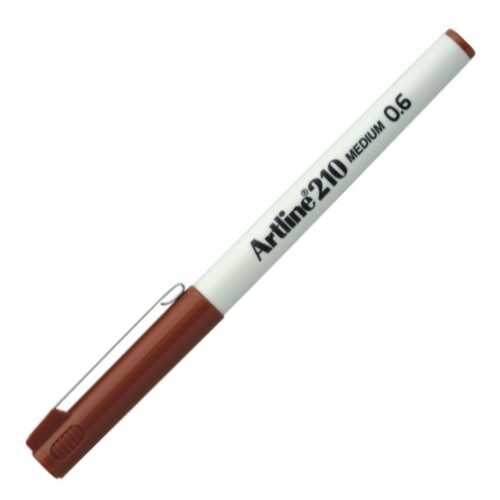 EK-210BR.jpg ARTLINE 210 FINELINER PEN 0.6MM BROWN - Image 1