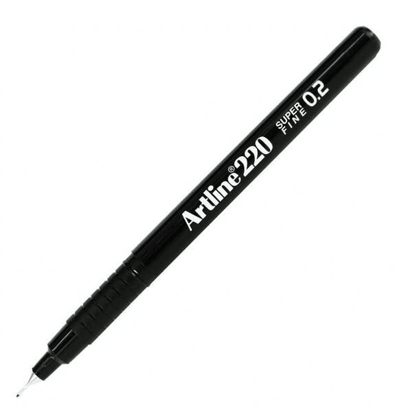 EK-220BLK.jpg ARTLINE 220 FINELINER PEN 0.2MM BLACK - Image 1