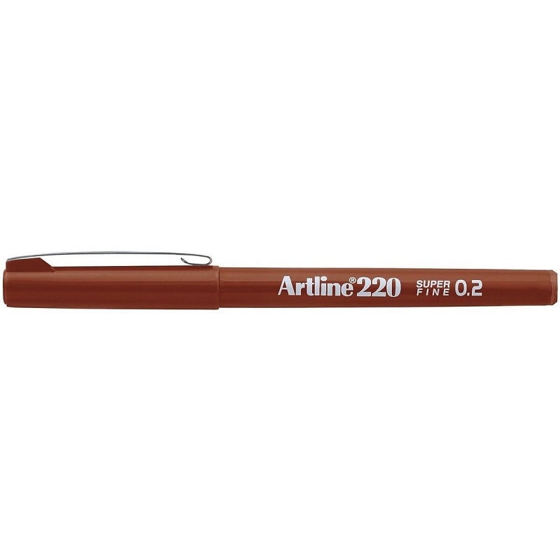 EK-220BR.jpg ARTLINE 220 FINELINER PEN 0.2MM BROWN - Image 1