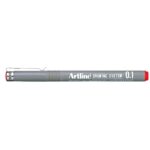 ARTLINE DRAWING SYSTEM PEN 0.1MM RED