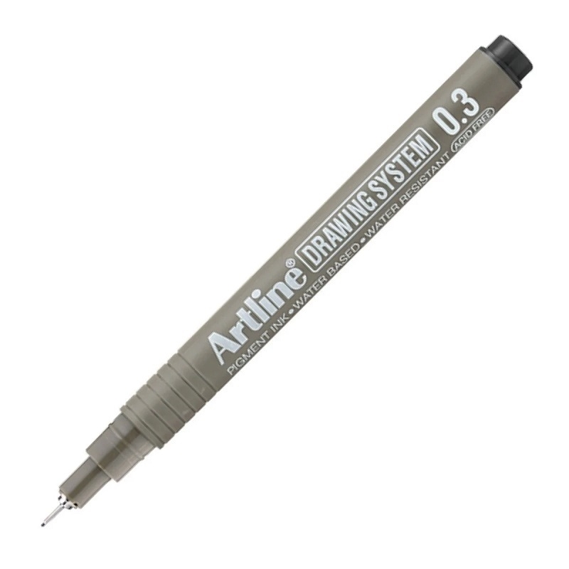 EK-233BLK.jpg ARTLINE DRAWING SYSTEM PEN 0.3MM BLACK - Image 1
