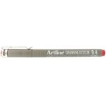 ARTLINE DRAWING SYSTEM PEN 0.4MM RED