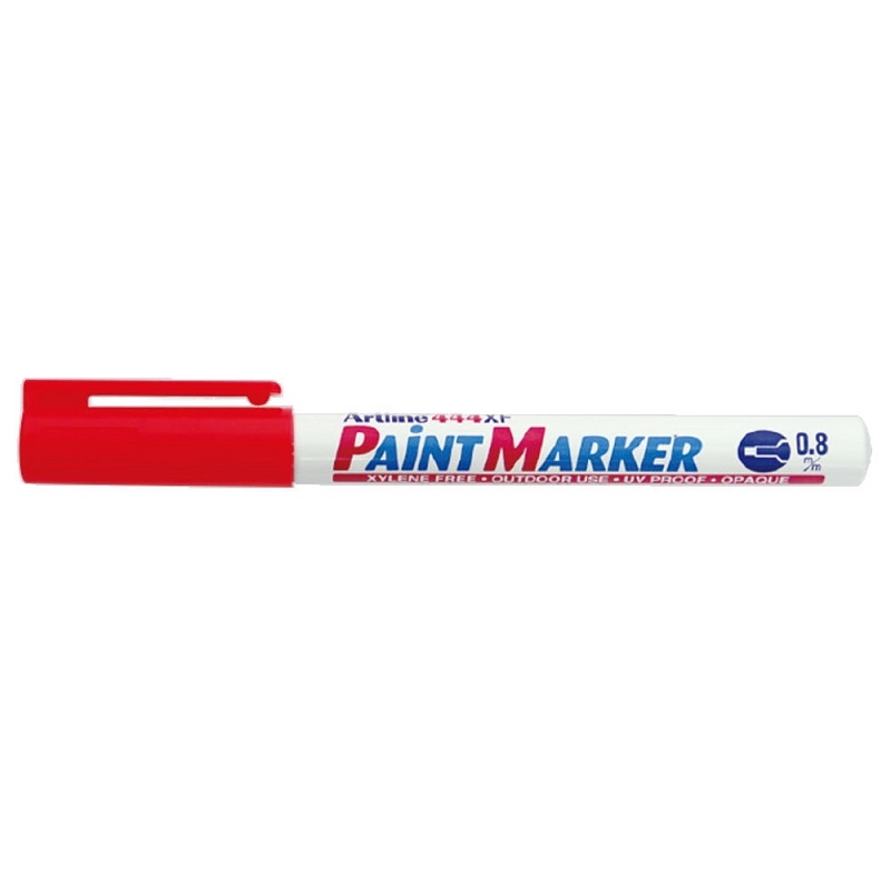 EK-444XFR.jpg ARTLINE 444XF 0.8MM PAINT MARKER RED - Image 1