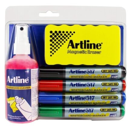 ARTLINE 517 WHITEBOARD MARKER CLEANER 6PCS SET [INCL.ERASER]