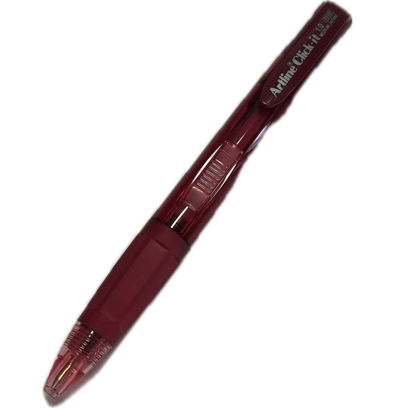 EK-7510RE.jpg ARTLINE CLICK IT BALLPOINT PEN 1.0MM RED - Image 1