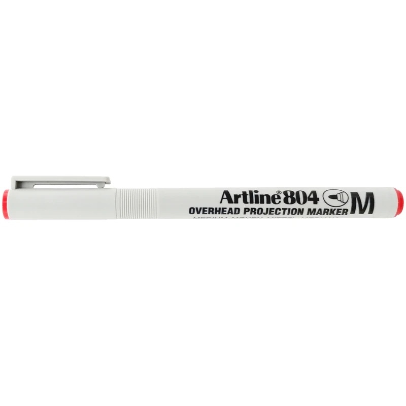 EK-804R.jpg ARTLINE 804 M OVERHEAD PROJECTION MARKER RED - Image 1