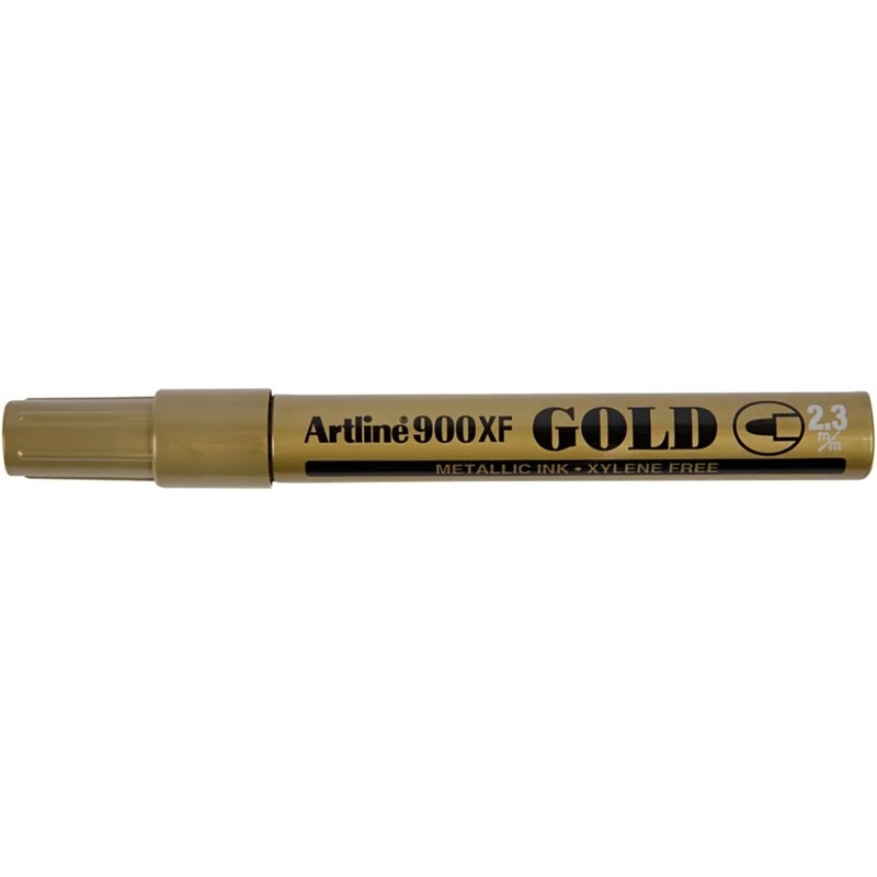 EK-900XFG.jpg ARTLINE 900XF 2.3MM METALLIC INK MARKER GOLD - Image 1