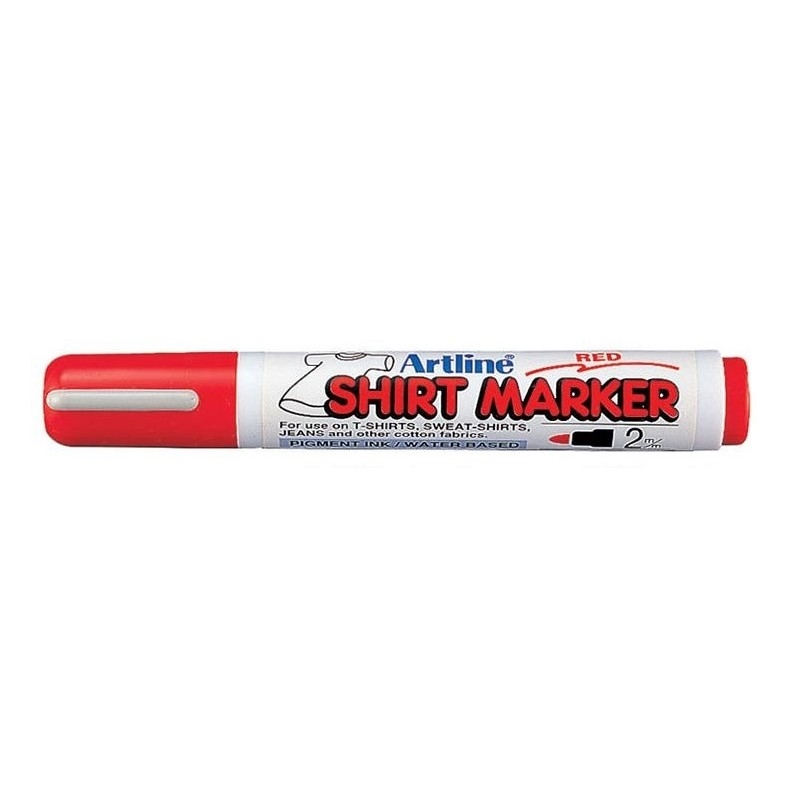 EKT-2R.jpg ARTLINE T-SHIRT MARKER RED - Image 1
