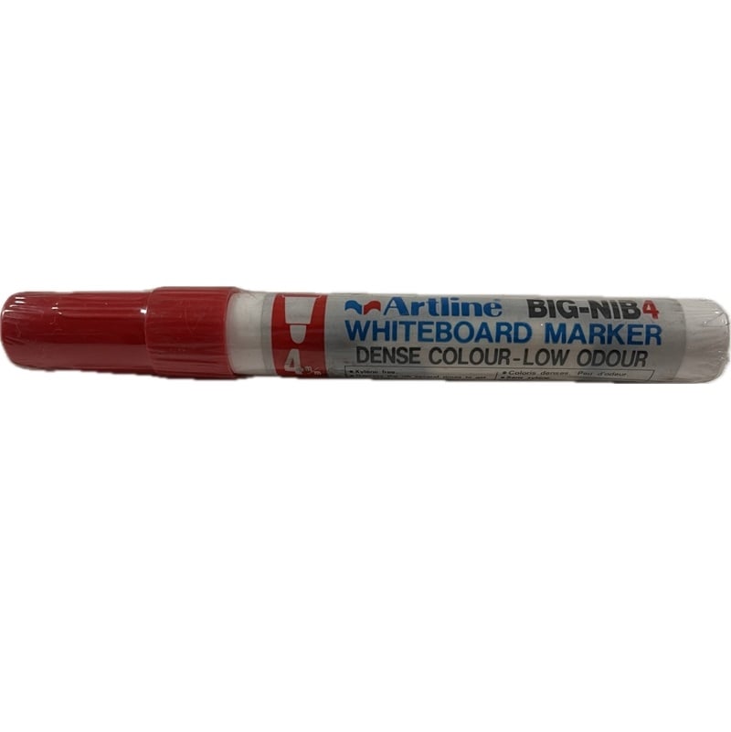 EKW-4R.jpg ARTLINE BIG-NIB 4MM WHITEBOARD MARKER RED - Image 1