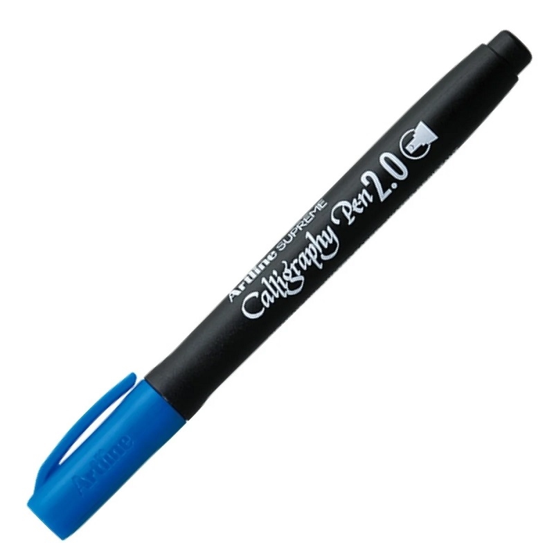 EPF-242BL.jpg ARTLINE SUPREME CALLIGRAPHY PEN 2.0MM BLUE - Image 1