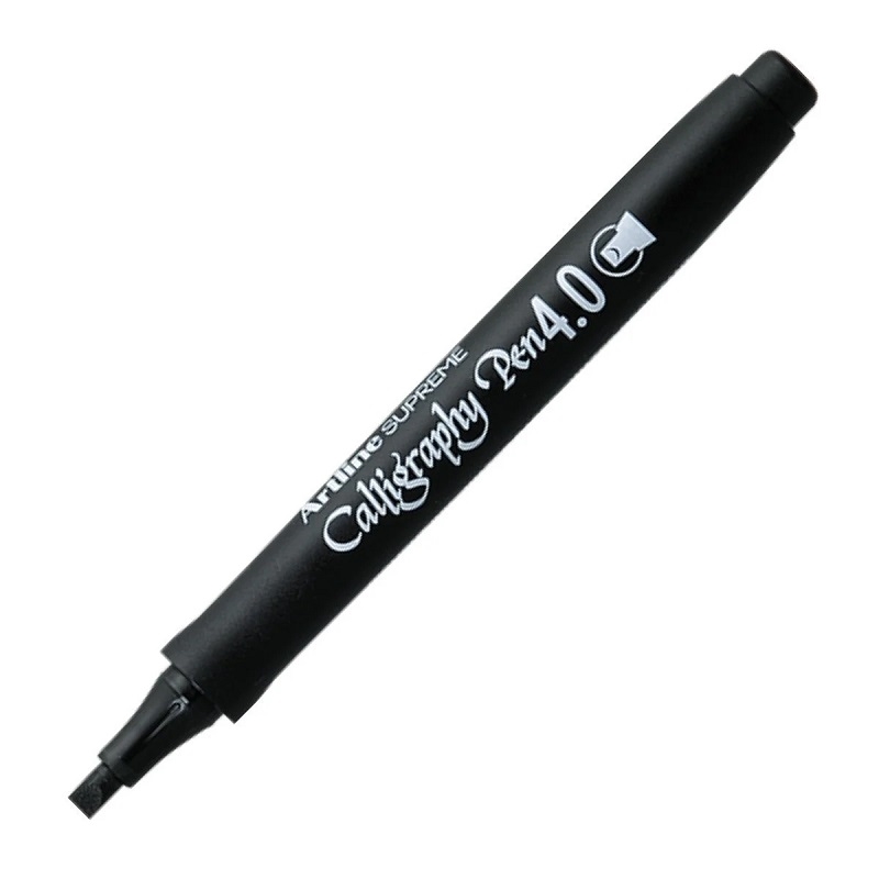 EPF-244BLK.jpg ARTLINE SUPREME CALLIGRAPHY PEN 4.0MM BLACK - Image 1