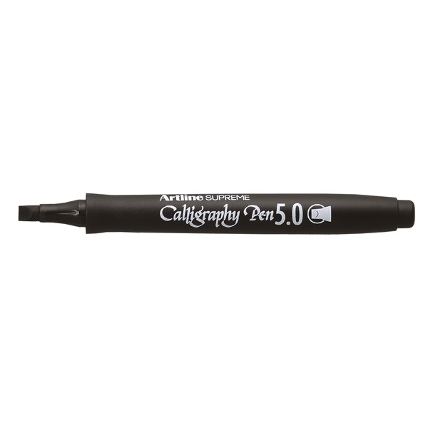 EPF-245BLK.jpg ARTLINE SUPREME CALLIGRAPHY PEN 5.0MM BLACK - Image 1