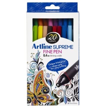 ARTLINE SUPREME 0.4MM FINE PEN 20PCS SET