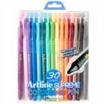 ARTLINE SUPREME 0.6MM COLOURING PEN 30PCS SET