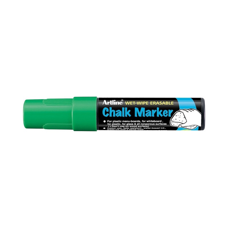 EPW-12GR.jpg ARTLINE CHALK MARKER 12MM GREEN - Image 1