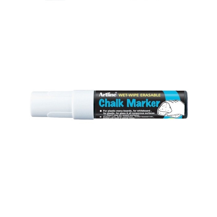 EPW-12WH.jpg ARTLINE CHALK MARKER 12MM WHITE - Image 1