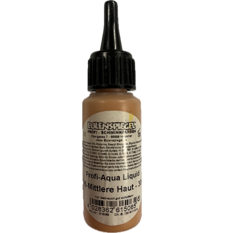 EUL615065.jpg EULENSPIEGEL PROFI-AQUA LIQUID FACE PAINT 30ML TV-6 MIDDLE FLESH - Image 1