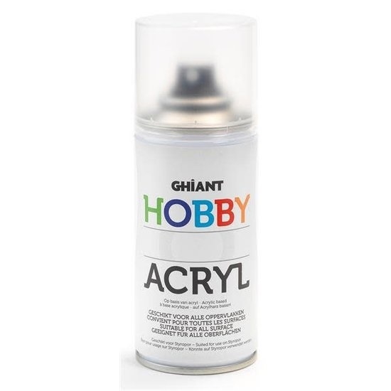 GH15003.jpg GHIANT HOBBY ACRYL COLOURS SPRAY 150ML SATIN VARNISH - Image 1