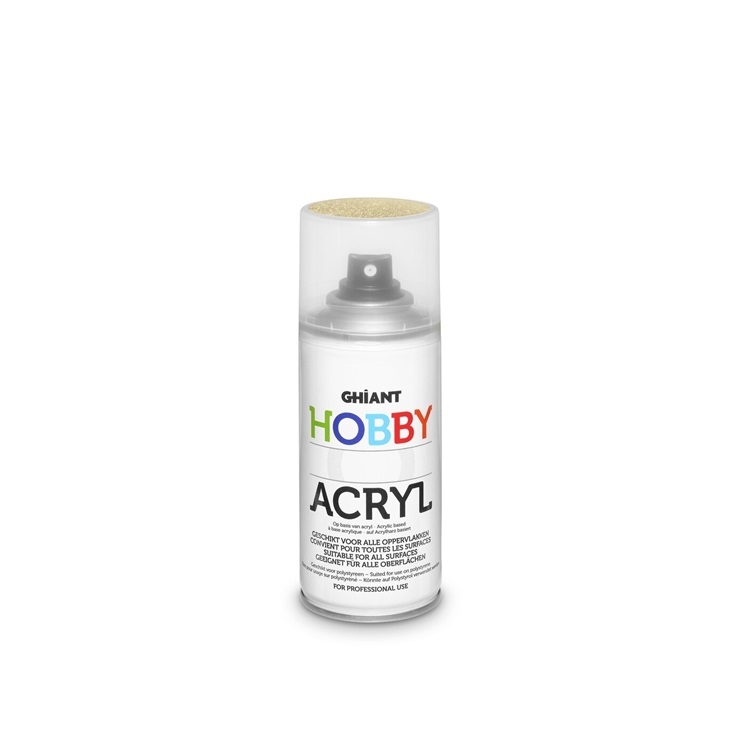 GH15923.jpg GHIANT HOBBY ACRYL GLITTER SPRAY 150ML GOLD - Image 1