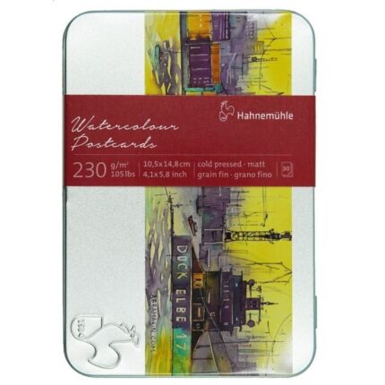 HAHNEMÜHLE WATERCOLOUR PAPER POSTCARD BOX 10X15CM 230G 30SH CP
