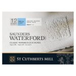 ST CUTHBERTS MILL SAUNDERS WATERFORD WATERCOLOUR PAPER [BLOCK] CP/NOT 10X14IN 300G 20SH