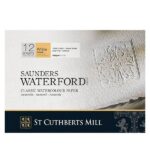 ST CUTHBERTS MILL SAUNDERS WATERFORD WATERCOLOUR PAPER [BLOCK] ROUGH 10X14IN 300G 20SH