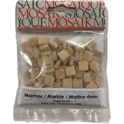 MOSAIKSTEIN MARBLE MOSAIC 10X10MM 100G GIALLO REALE [100PCS]
