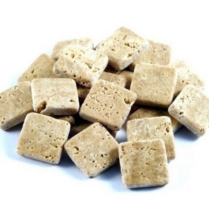 MOSAIKSTEIN MARBLE MOSAIC 10X10MM 100G TRAVERTIN NOCE [100PCS]