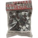 MOSAIKSTEIN SOFT-GLASS MOSAIC 10X10MM 200G DARK BROWN [55PCS]