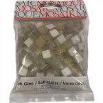 MOSAIKSTEIN SOFT-GLASS MOSAIC 10X10MM 200G GOLD [55PCS]