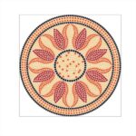 MOSAIKSTEIN MOSAIC PATTERN D=80CM LOTUS-80