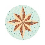MOSAIKSTEIN MOSAIC PATTERN D=80CM COMPASS-80