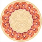 MOSAIKSTEIN MOSAIC PATTERN D=60CM SUN-60
