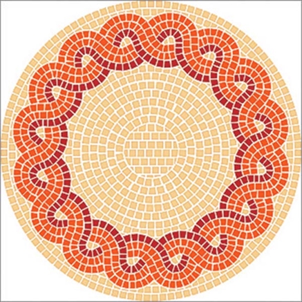 MOSV1311.jpg MOSAIKSTEIN MOSAIC PATTERN D=60CM SUN-60 - Image 1