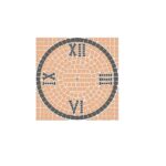 MOSAIKSTEIN MOSAIC PATTERN 20X20CM CLOCK I