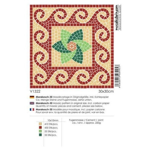 MOSV1322.jpg MOSAIKSTEIN MOSAIC PATTERN 30X30CM MARAKESCH-30 - Image 1