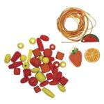 RAYHER ASSORTED WOODEN BEADS COCKTAIL 50G ORANGE - Image 2