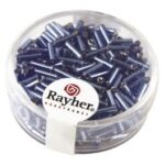 RAYHER GLASS STICK BEADS 7X2MM 15G LIGHT BLUE