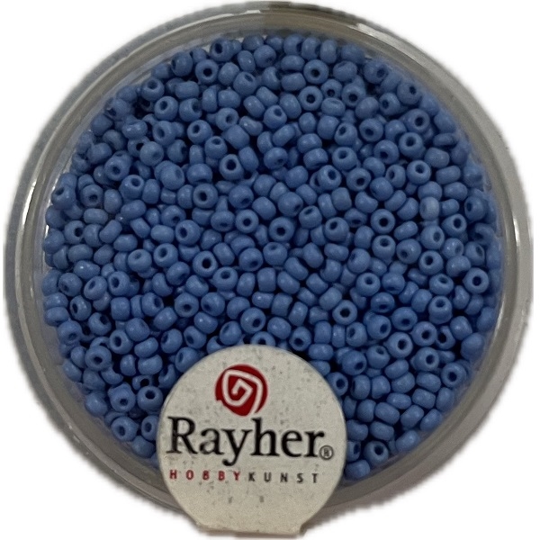 R1407508.jpg RAYHER ROCAILLES NACRE D.2MM 17G LIGHT BLUE - Image 1