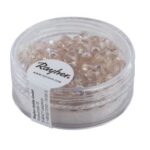RAYHER GLASS CRYSTAL BEADS D.4MM 100PCS ROSE QUARTZ