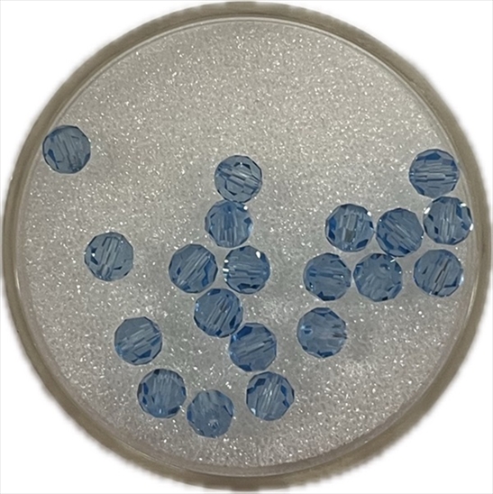 R14233825.jpg RAYHER SWAROVSKI CRYSTAL BEADS D.4MM 20PCS LIGHT BLUE - Image 1