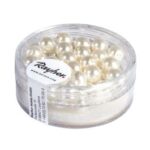 RAYHER GLASS WAX BEADS RENAISSANCE D.6MM 45PCS WHITE