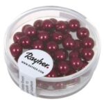RAYHER GLASS WAX BEADS RENAISSANCE D.6MM 45PCS BORDEAUX