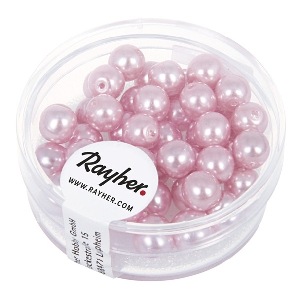 R14401310.jpg RAYHER GLASS WAX BEADS RENAISSANCE D.6MM 45PCS ORCHID - Image 1