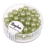 RAYHER GLASS WAX BEADS RENAISSANCE D.6MM 45PCS JADE