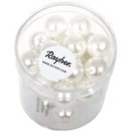 RAYHER GLASS WAX BEADS RENAISSANCE D.10MM 35PCS SNOWHITE