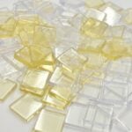 RAYHER ACRYL MOSAIC 1X1CM 205PC/50G TRANSPARENT MOONSTONE