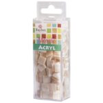 RAYHER ACRYL MOSAIC 1X1CM 205PC/50G MARBLED ALABASTER