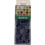 RAYHER ACRYL MOSAIC 1X1CM 205PC/50G MARBLED LAGOON